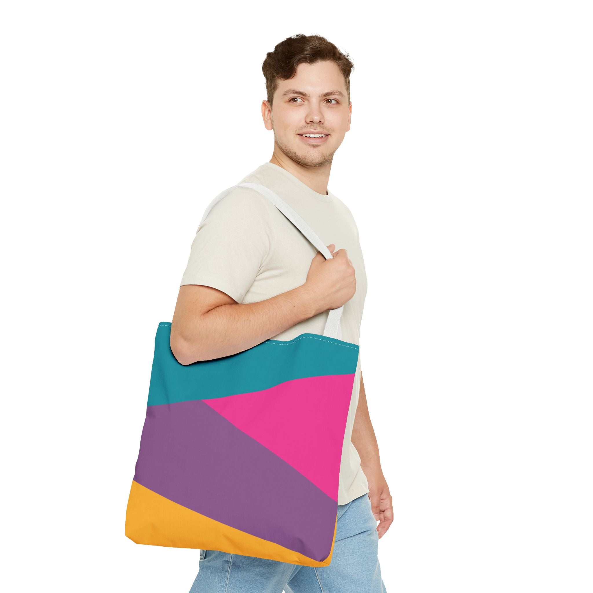 Colorblock Tote Bag