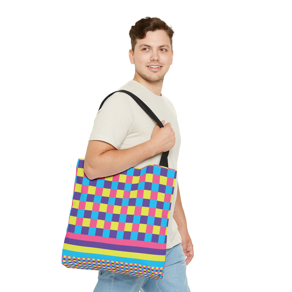 Colorblock Tote Bag