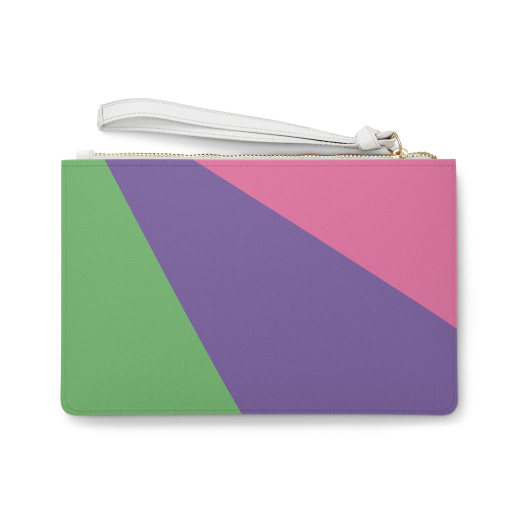 Retro Colorblock Clutch Bag | 80s & 90s Inspired