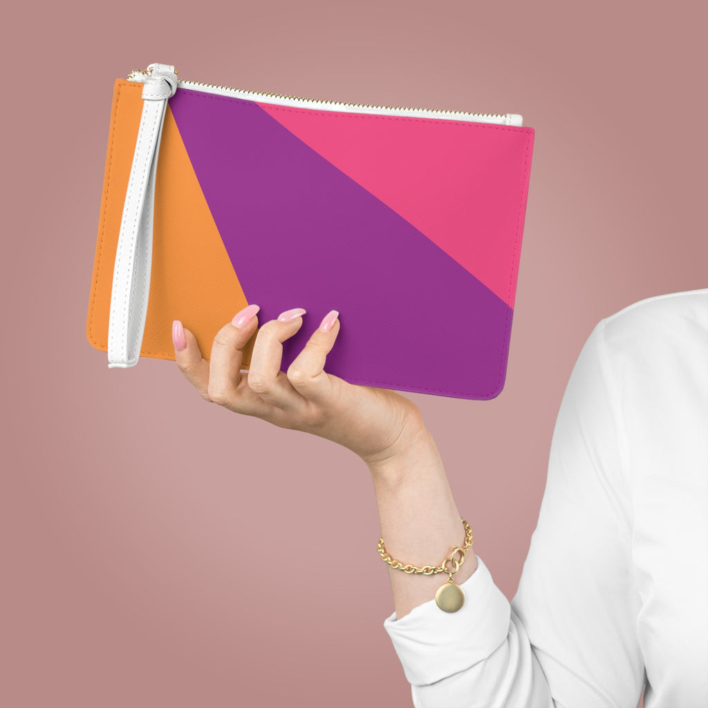 Retro Colorblock Clutch Bag | 80s & 90s Inspired