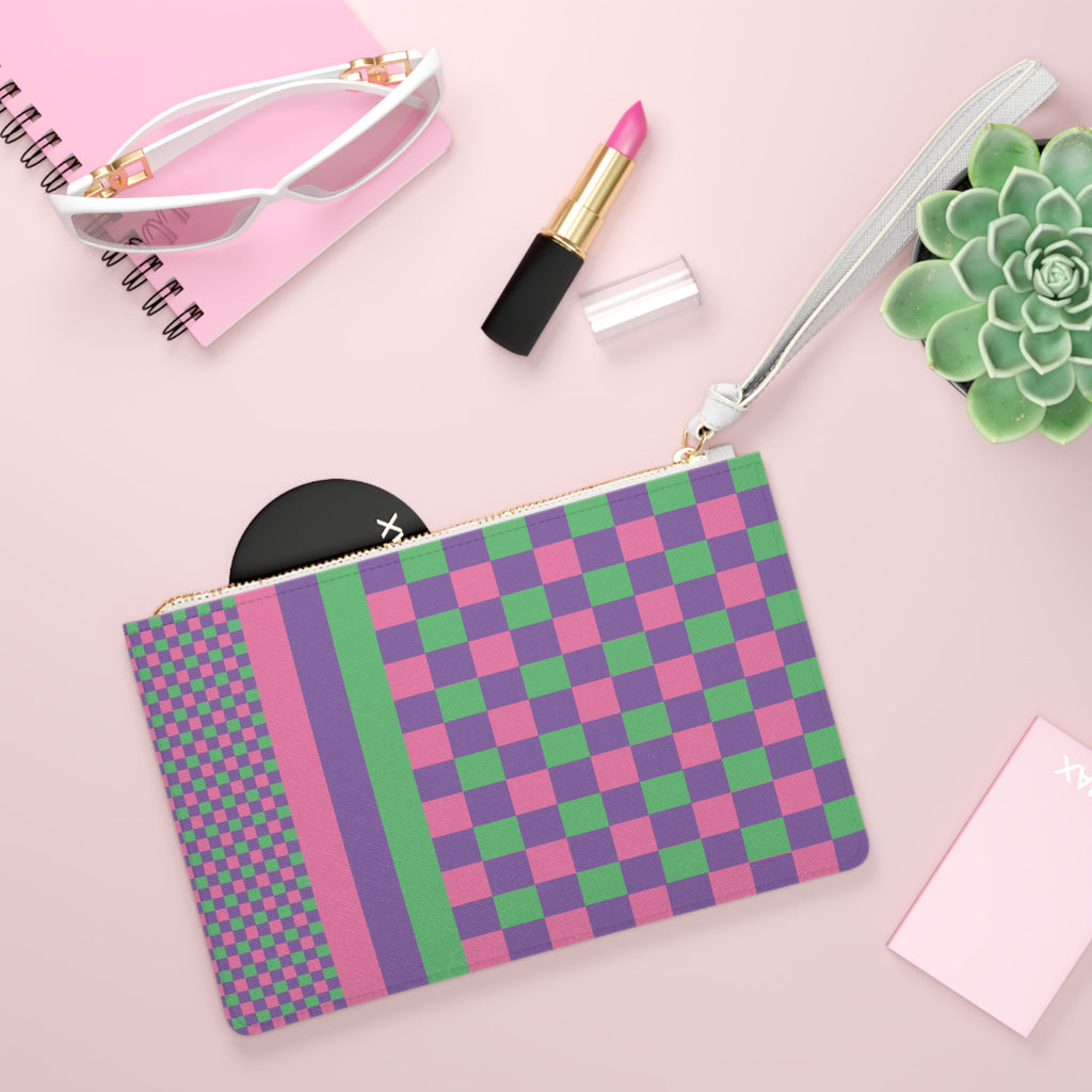 Colorblock Clutch Bag