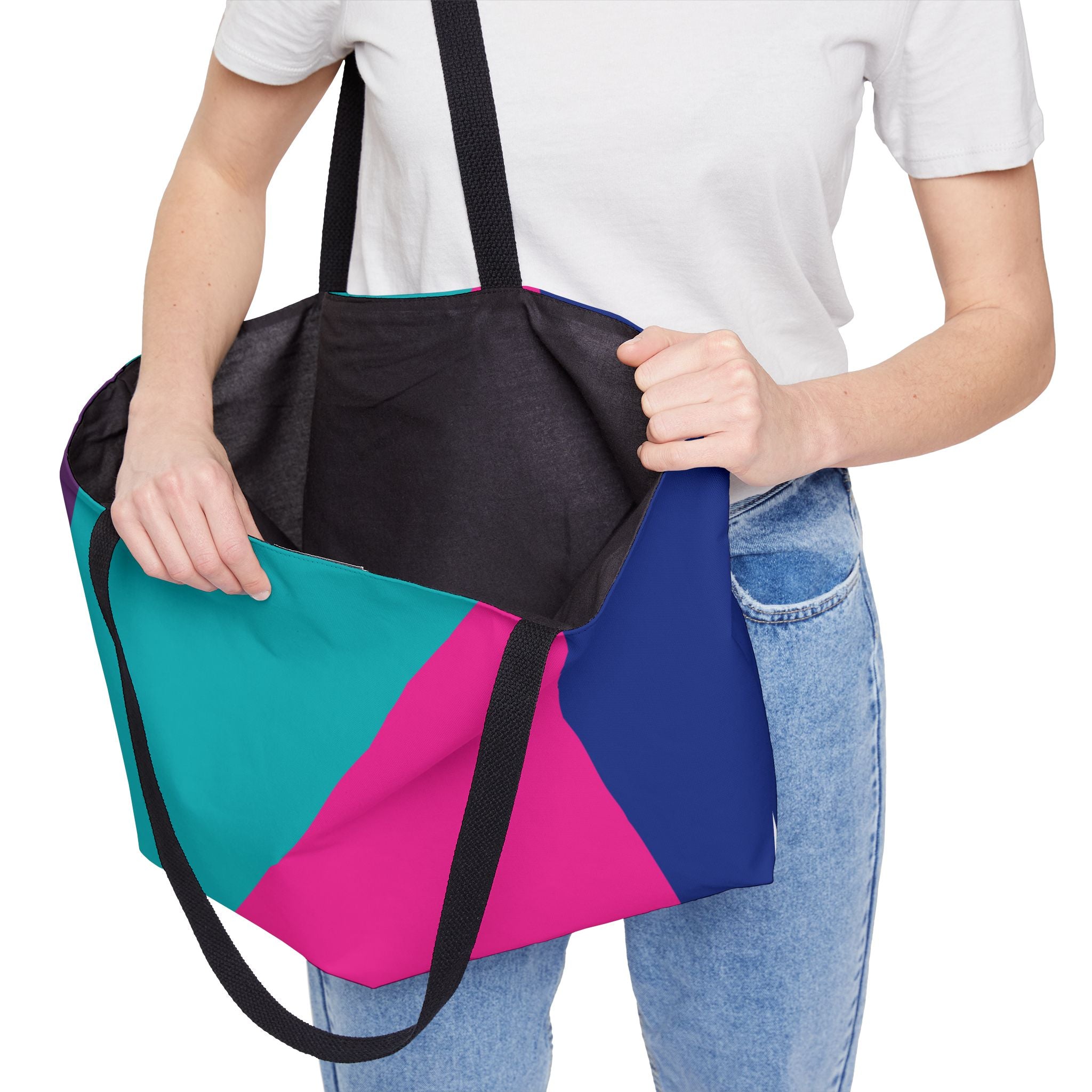 Colorblock Tote Bag