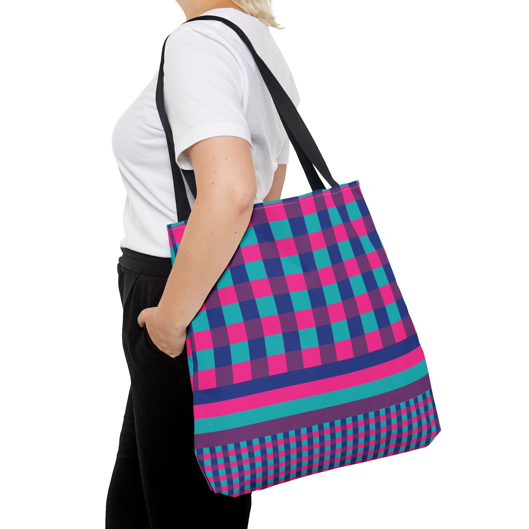 Colorblock Tote Bag