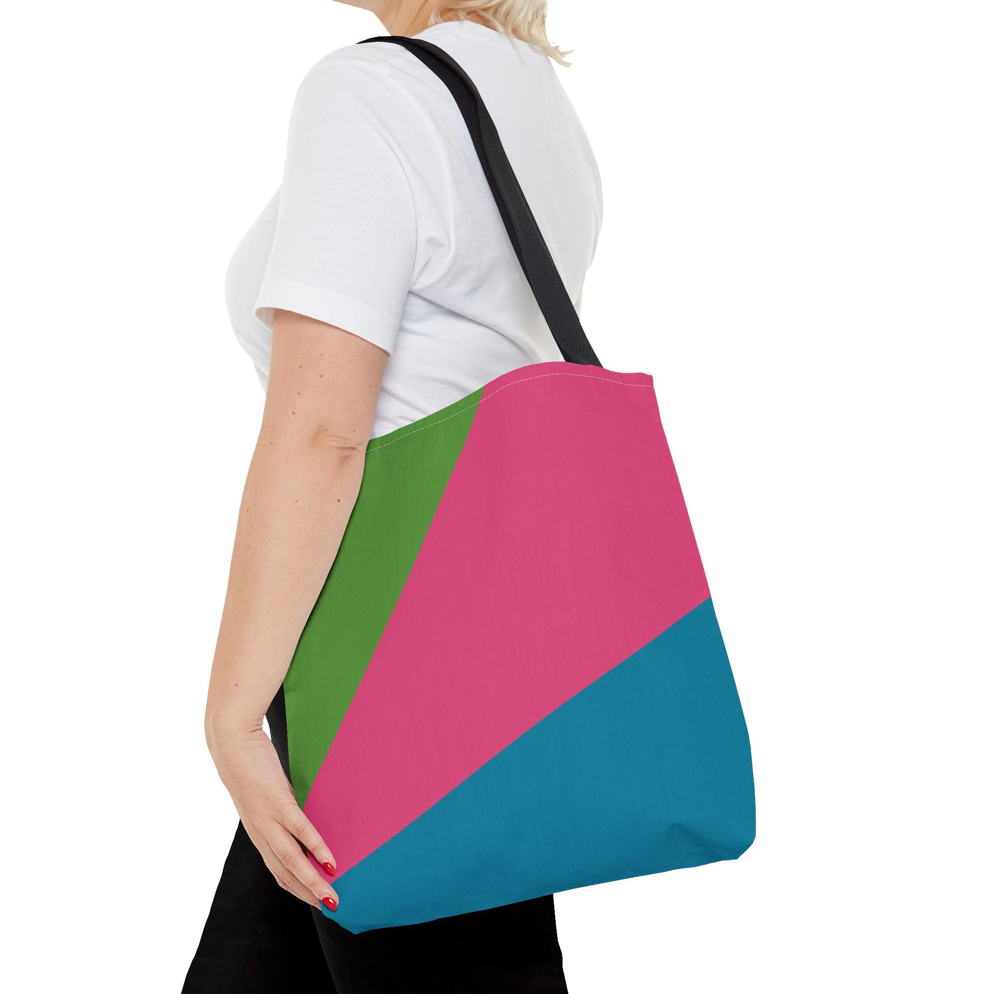 Colorblock Tote Bag