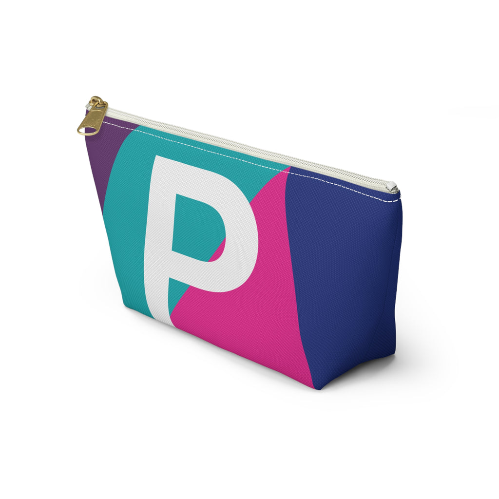 Colorblock Accessory Pouch — Monogram P T-Bottom Cosmetic Bag