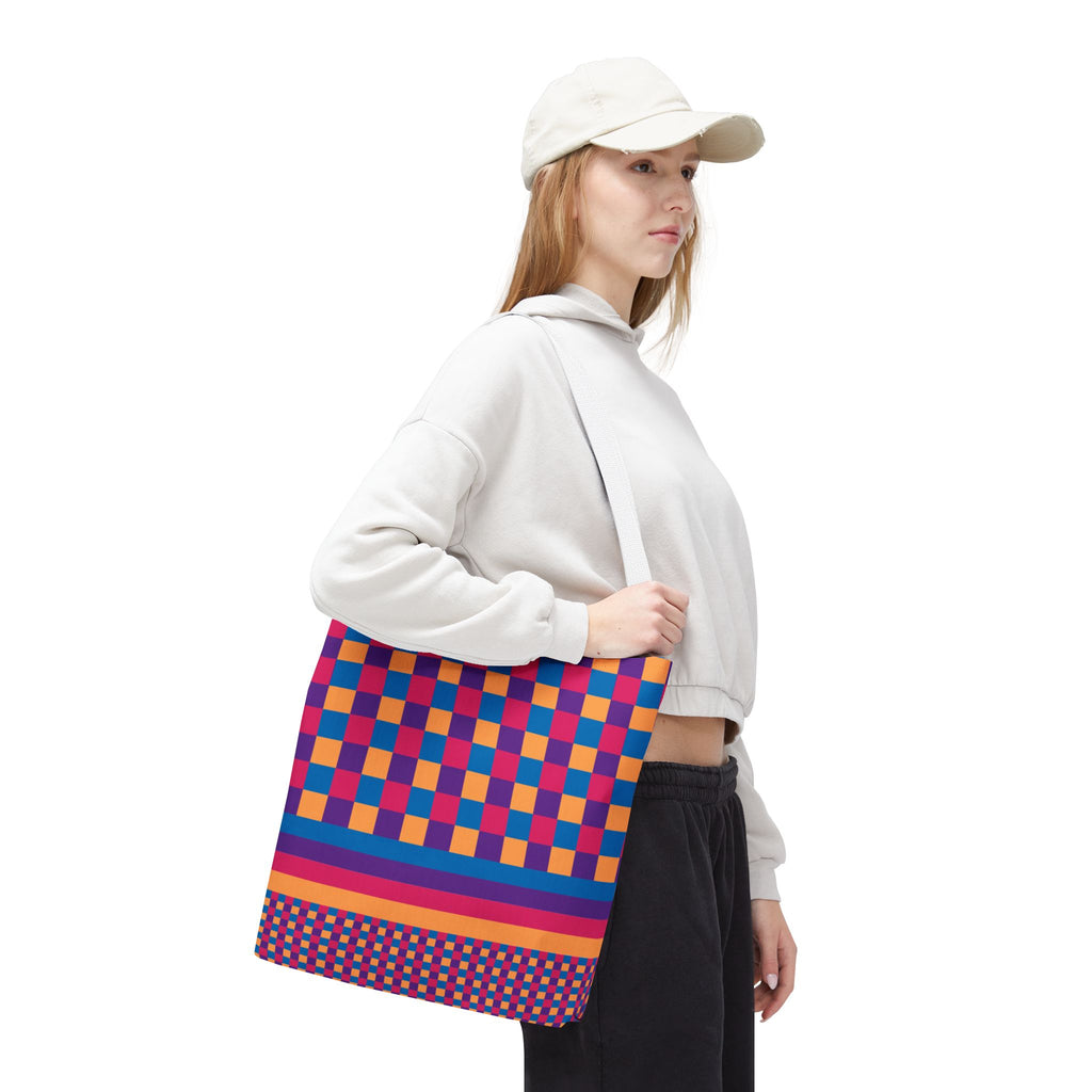 Colorblock Tote Bag