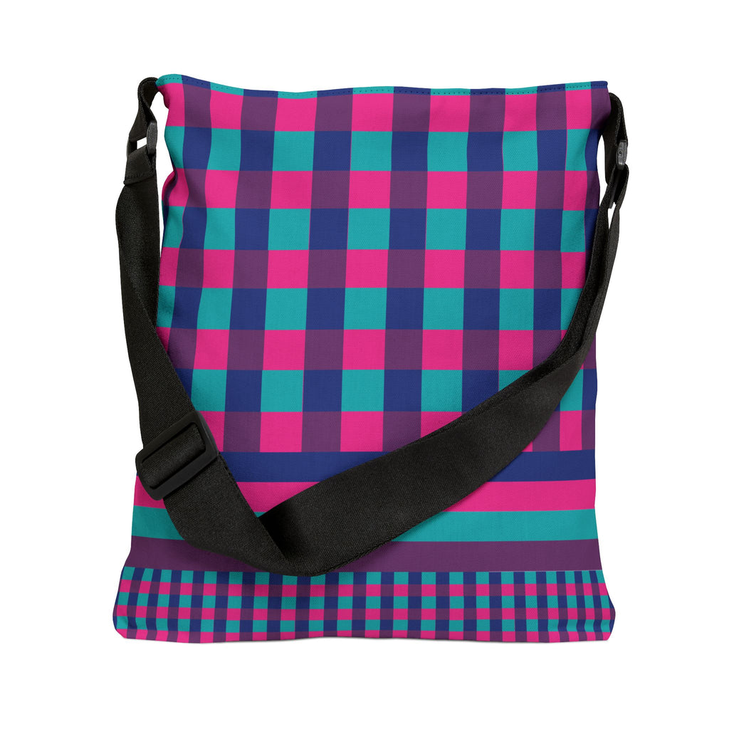 Colorblock Geometric Tote Bag
