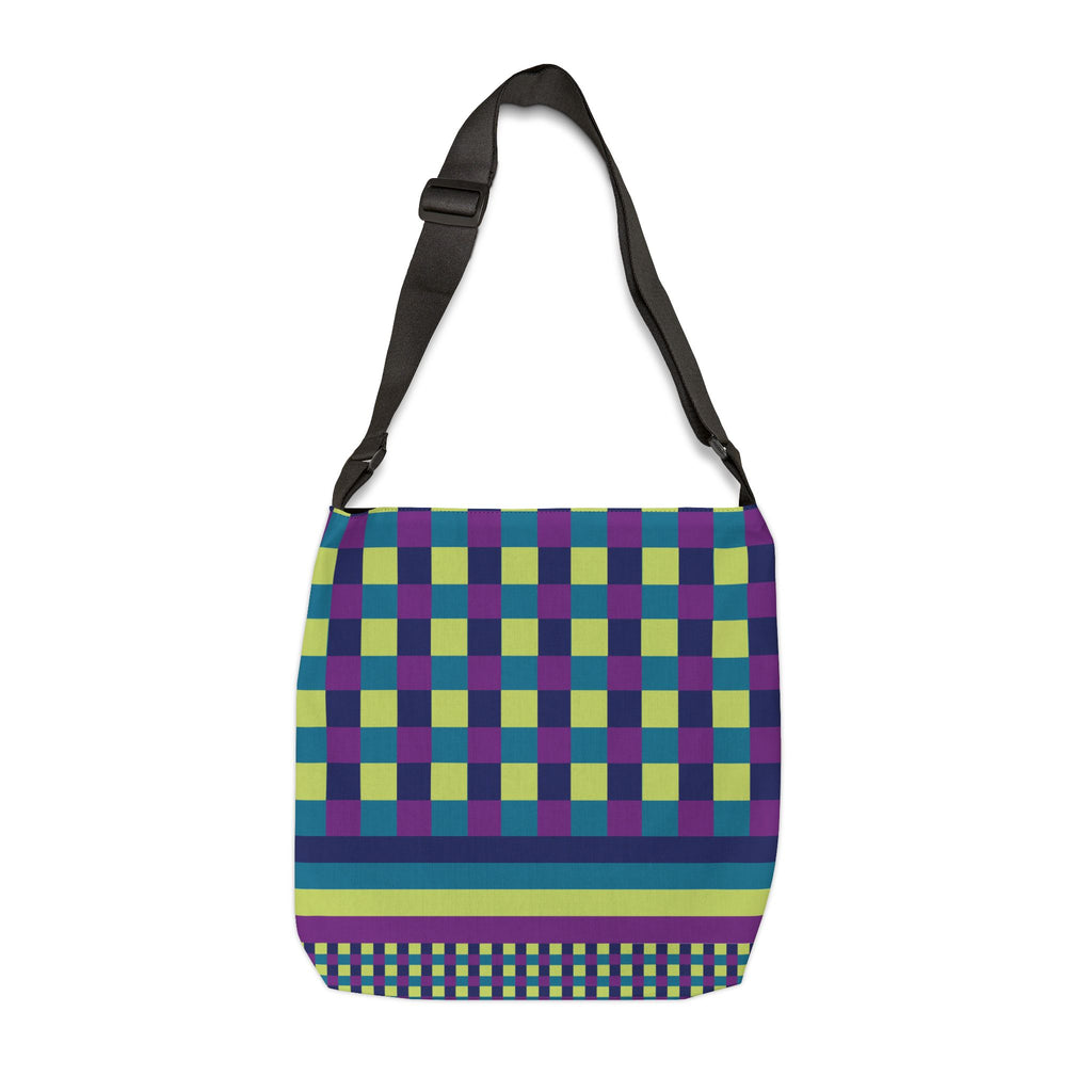 Colorblock Geometric Tote Bag