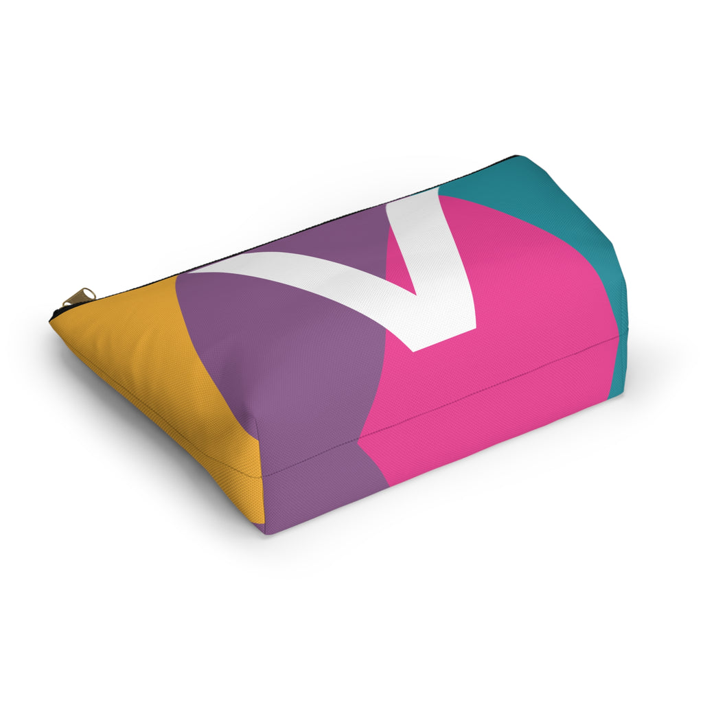 Colorblock Accessory Pouch — Monogram V T-Bottom Cosmetic Bag