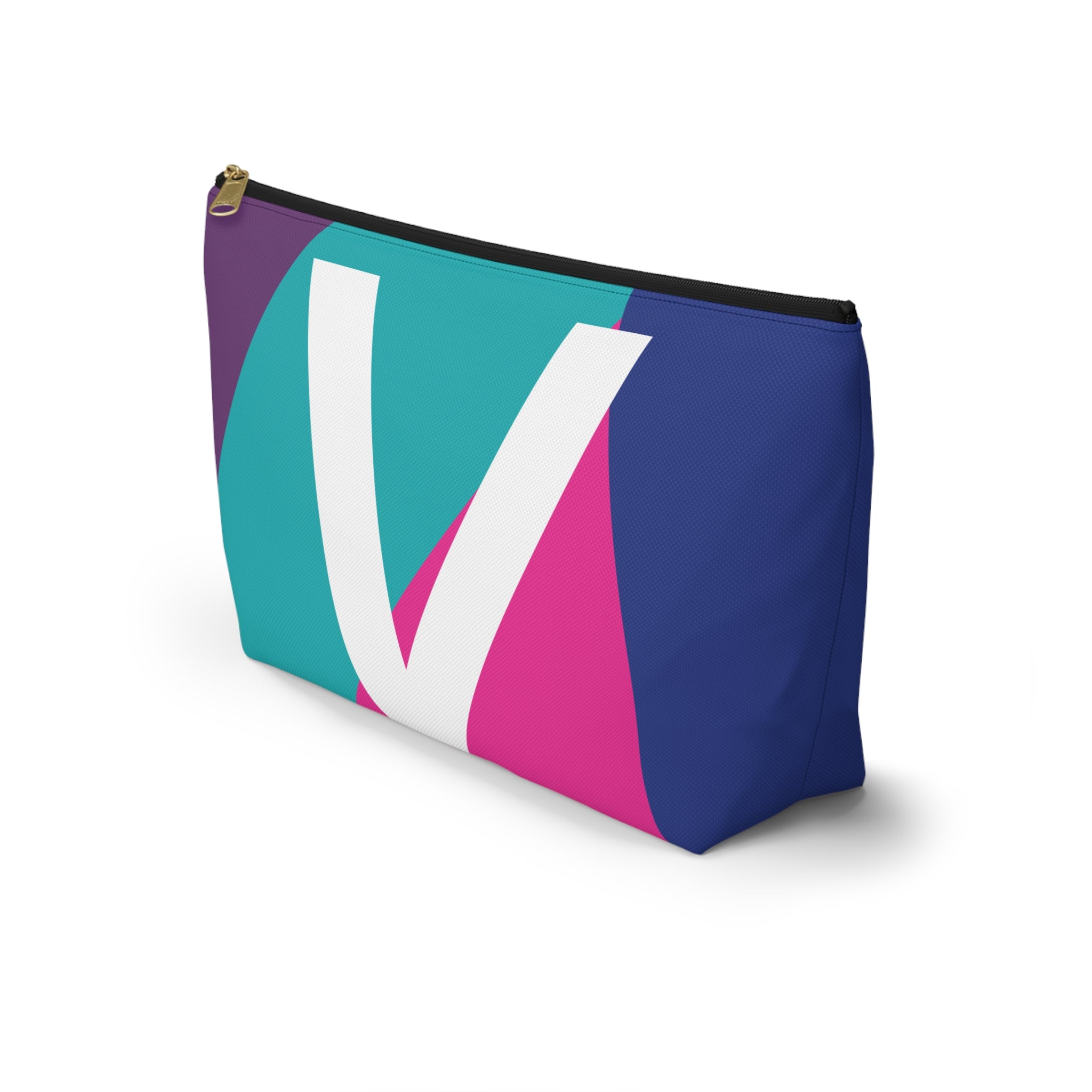 Colorblock Accessory Pouch — Monogram V T-Bottom Cosmetic Bag