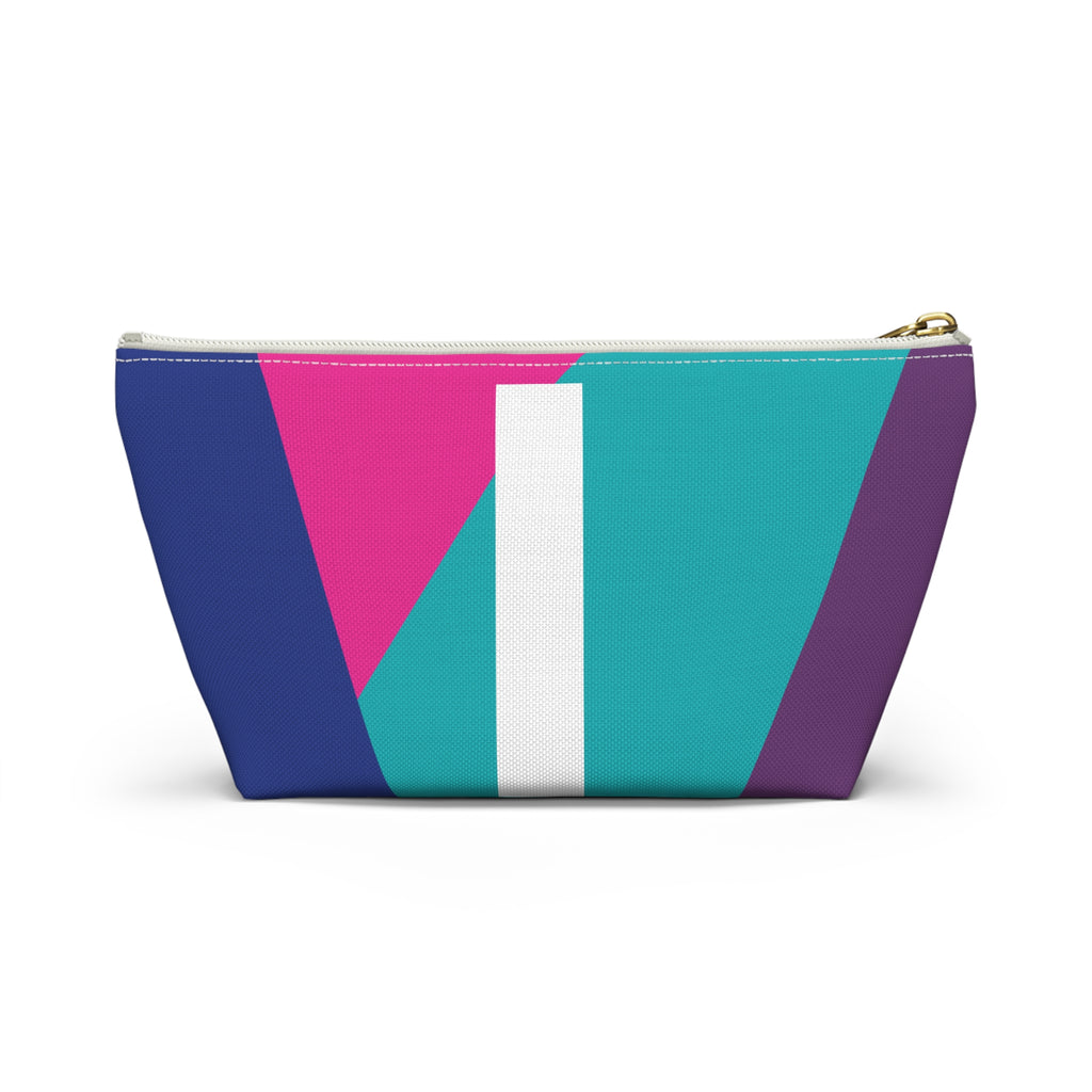 Colorblock Accessory Pouch — Monogram I T-Bottom Cosmetic Bag