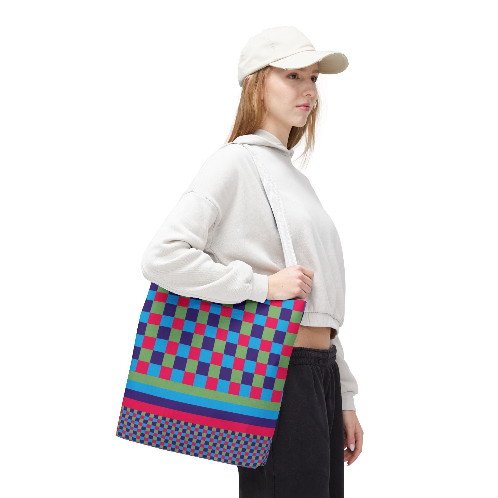 Colorblock Tote Bag