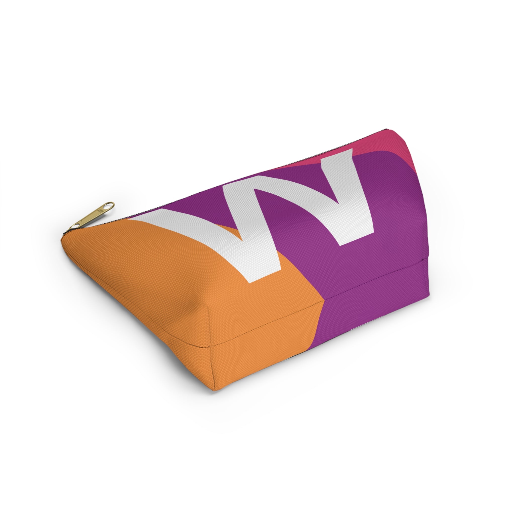 Colorblock Accessory Pouch — Monogram W T-Bottom Cosmetic Bag