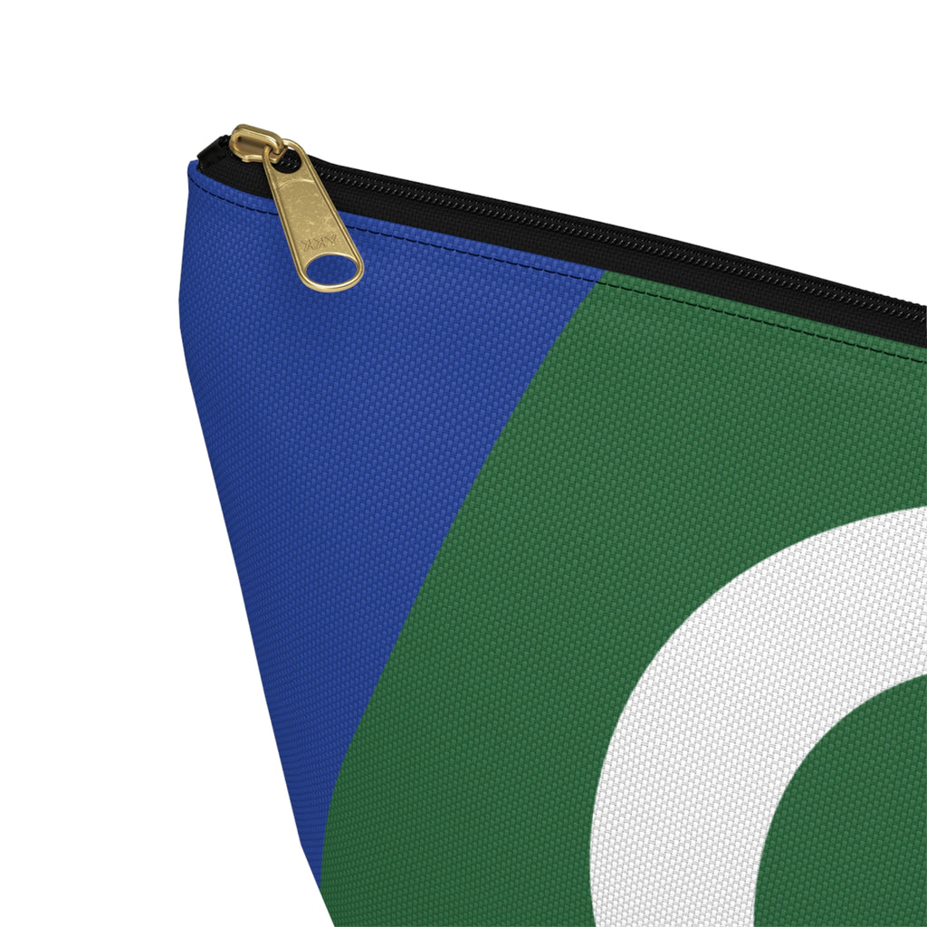 Colorblock Accessory Pouch — Monogram Q T-Bottom Cosmetic Bag