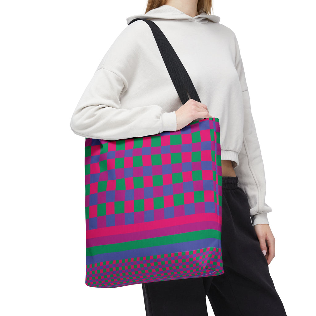 Colorblock Tote Bag