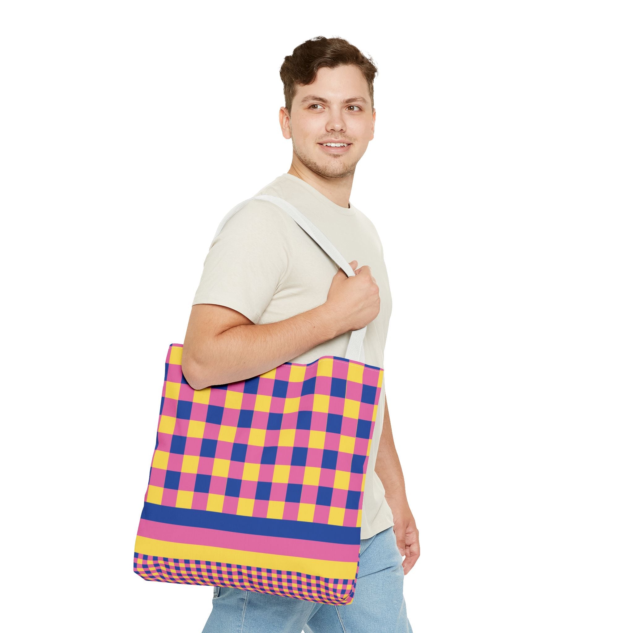 Colorblock Tote Bag