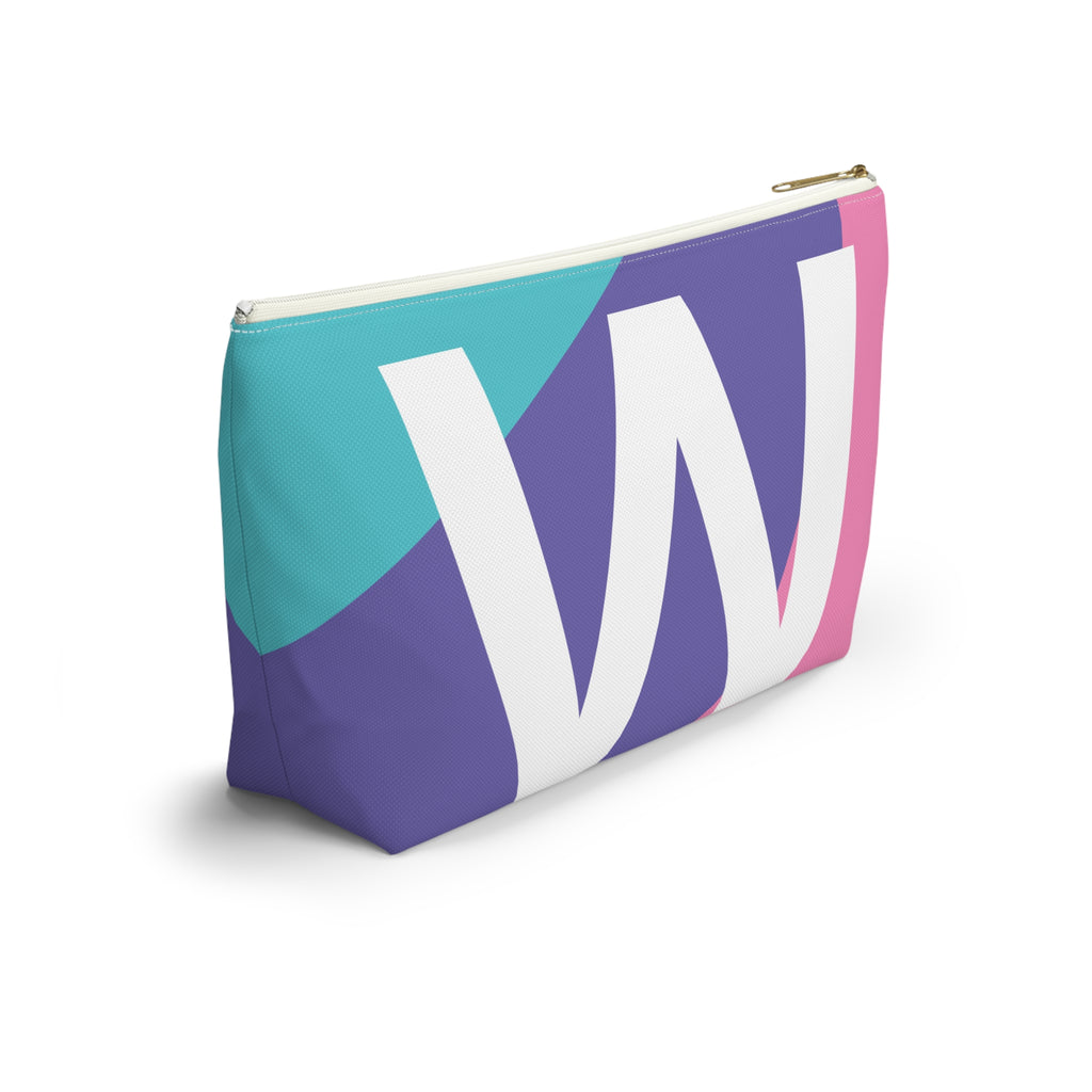 Colorblock Accessory Pouch — Monogram W T-Bottom Cosmetic Bag