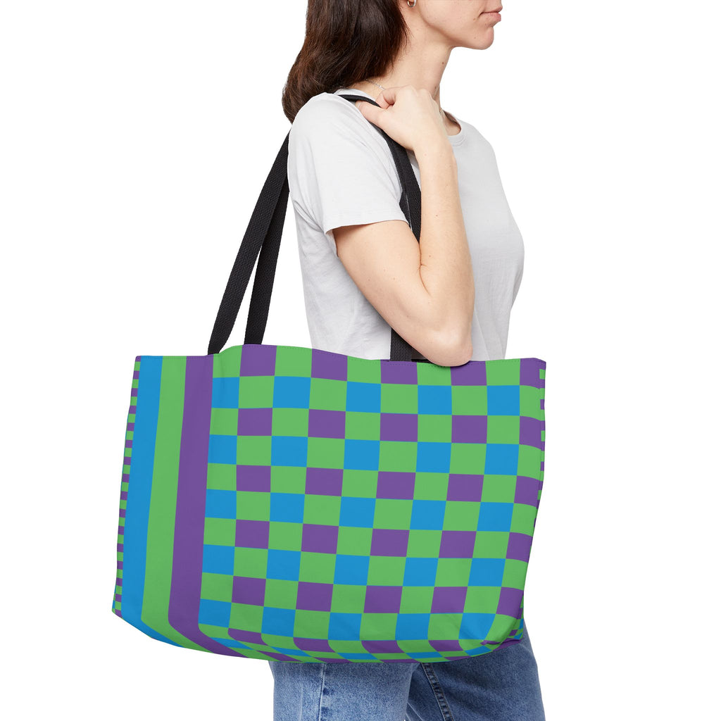 Colorblock Tote Bag