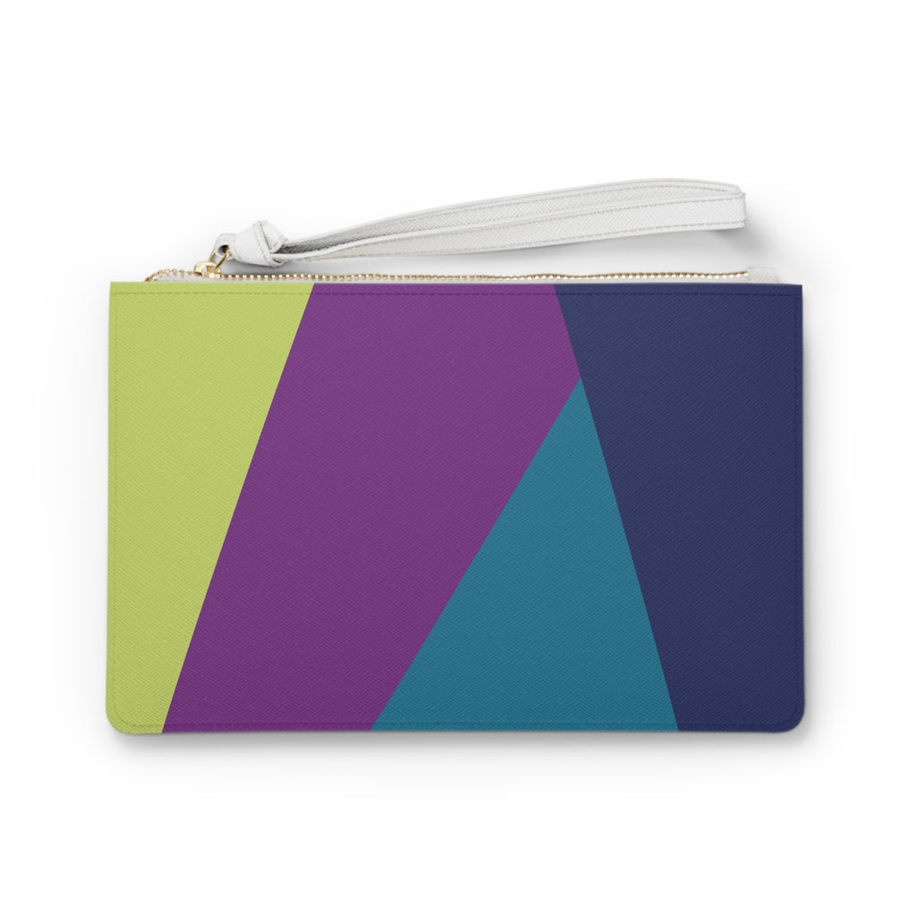 Retro Colorblock Clutch Bag | 80s & 90s Inspired