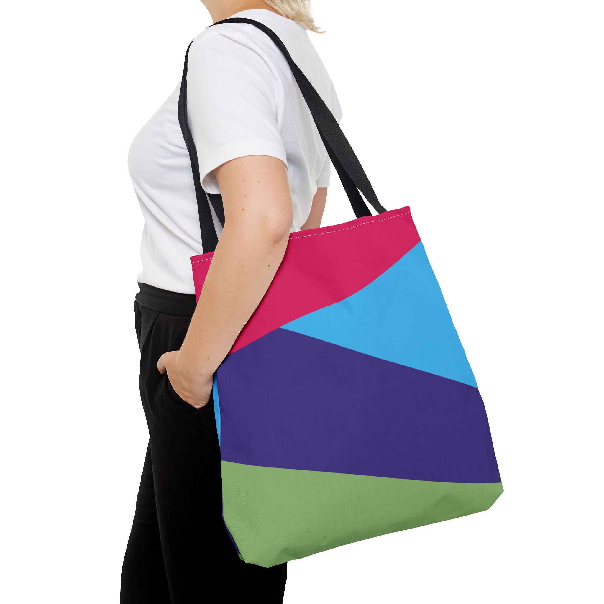Colorblock Tote Bag