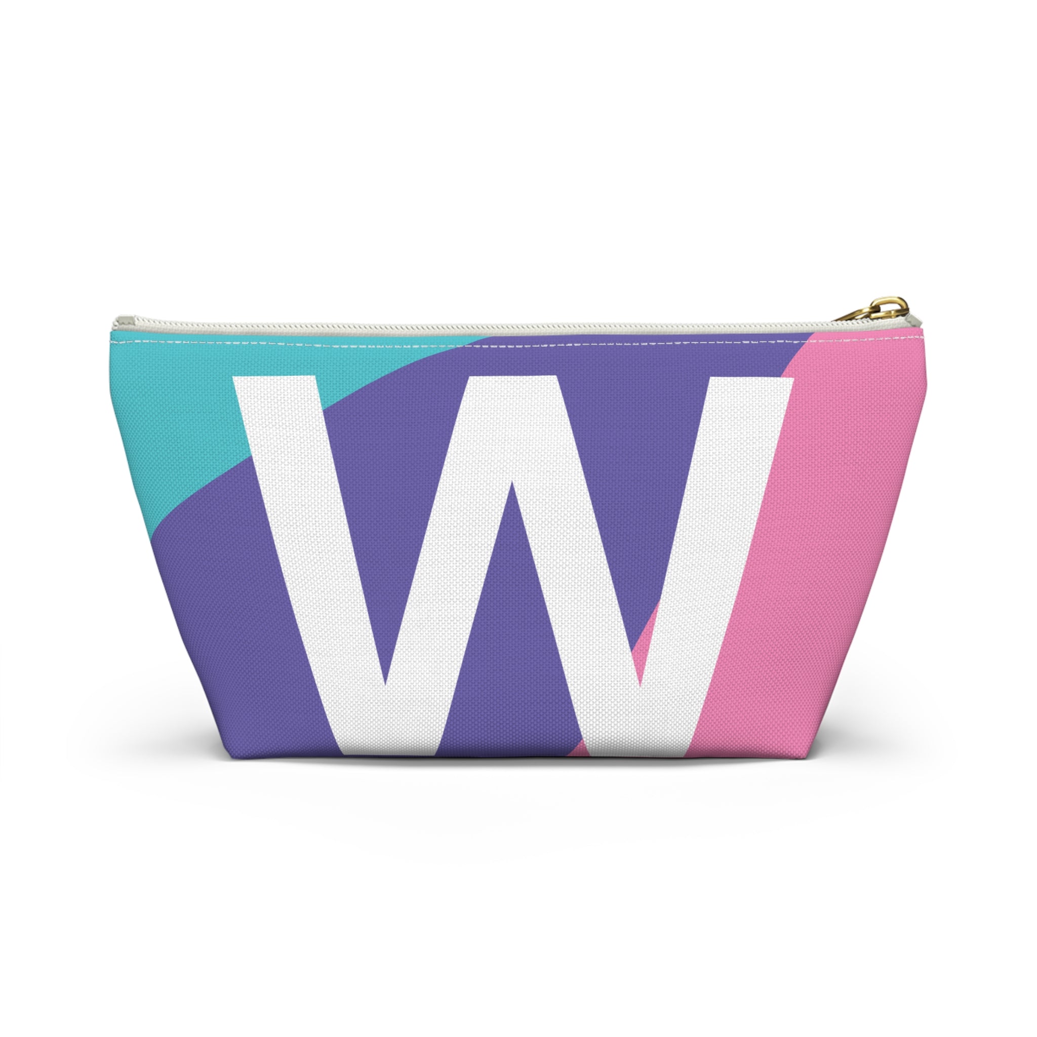 Colorblock Accessory Pouch — Monogram W T-Bottom Cosmetic Bag