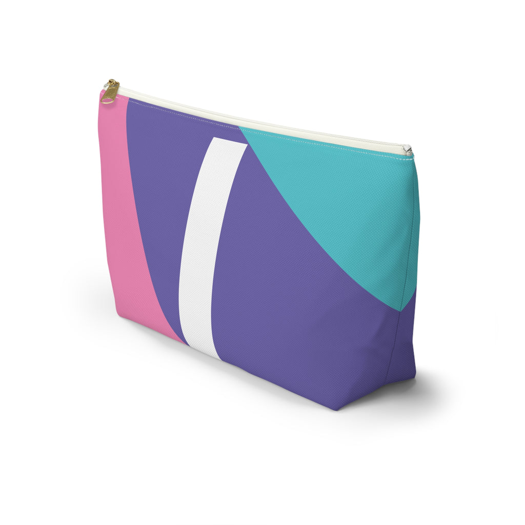 Colorblock Accessory Pouch — Monogram I T-Bottom Cosmetic Bag