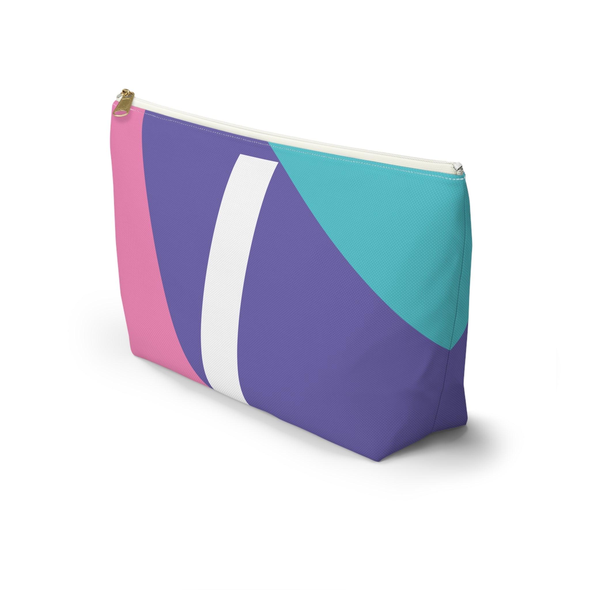 Colorblock Accessory Pouch — Monogram I T-Bottom Cosmetic Bag