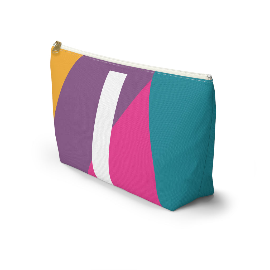Colorblock Accessory Pouch — Monogram I T-Bottom Cosmetic Bag