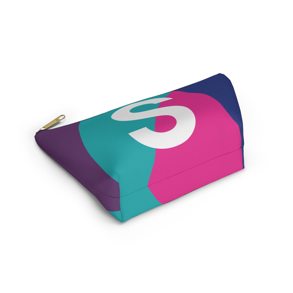 Colorblock Accessory Pouch — Monogram S T-Bottom Cosmetic Bag