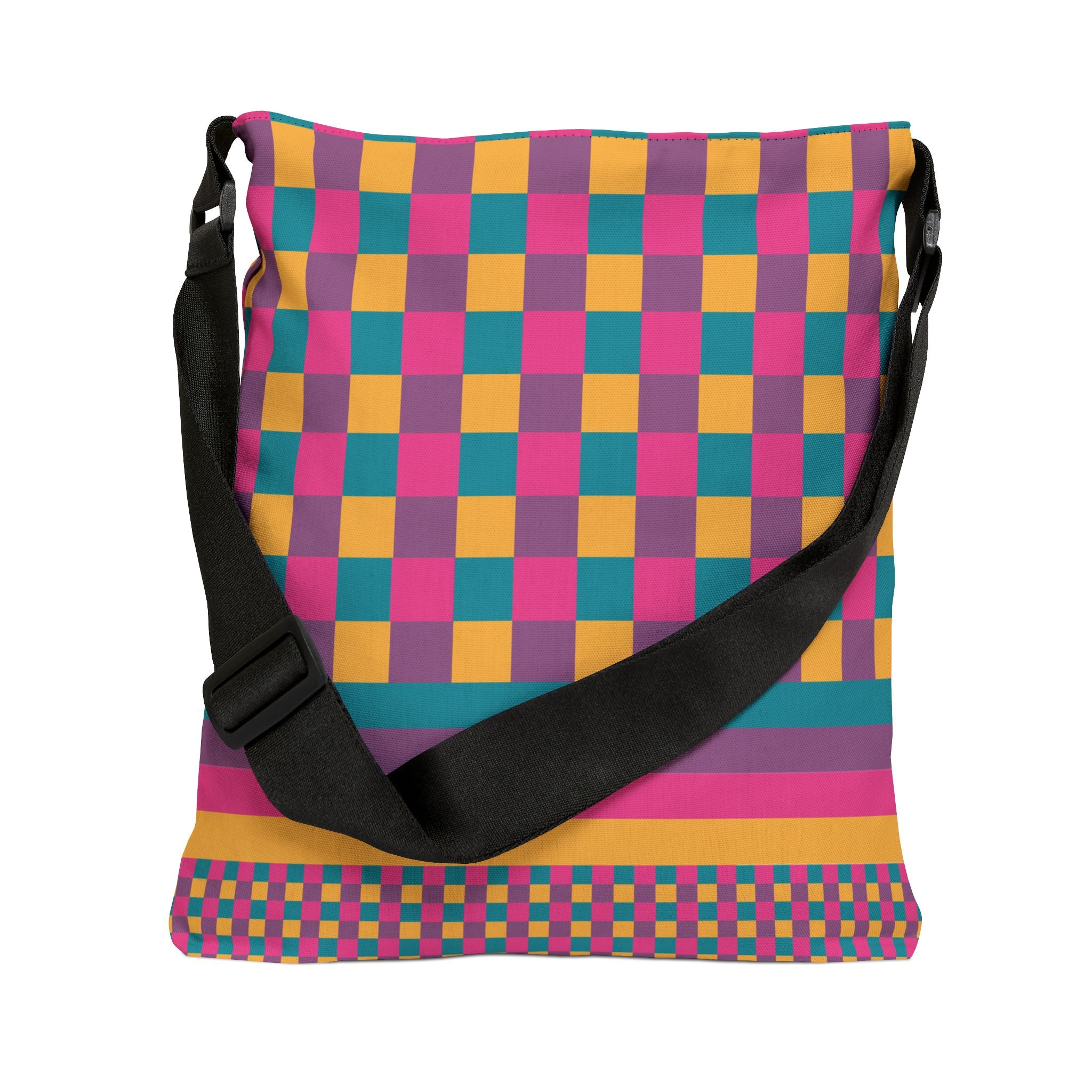 Colorblock Geometric Tote Bag