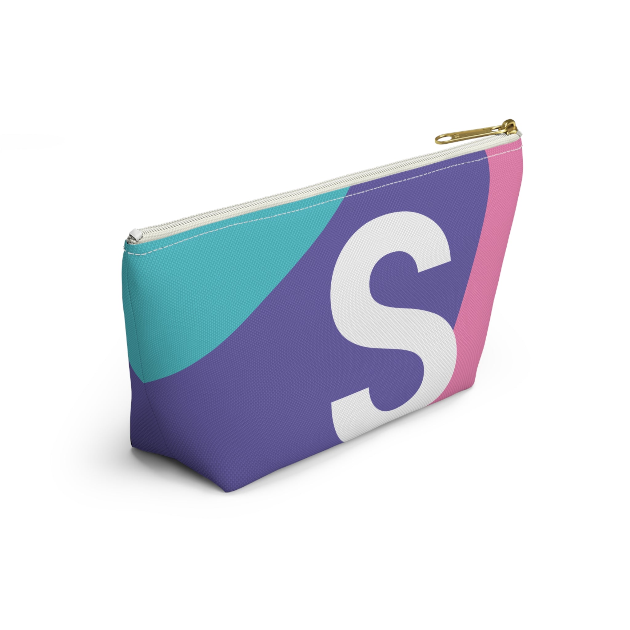 Colorblock Accessory Pouch — Monogram S T-Bottom Cosmetic Bag