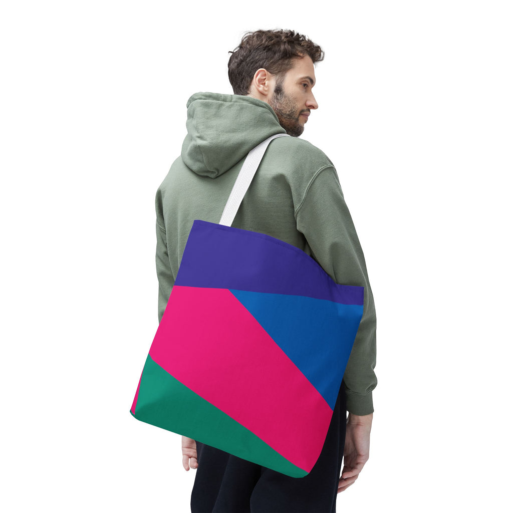 Colorblock Tote Bag