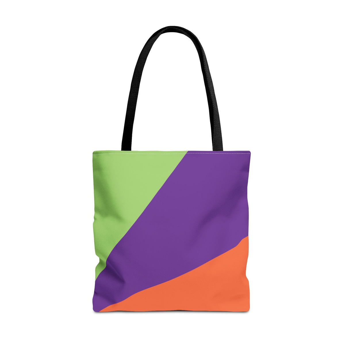 Retro 80s & 90s Inspired Color Block Tote Bag | Stylish Everyday Canvas Shoulder Bag