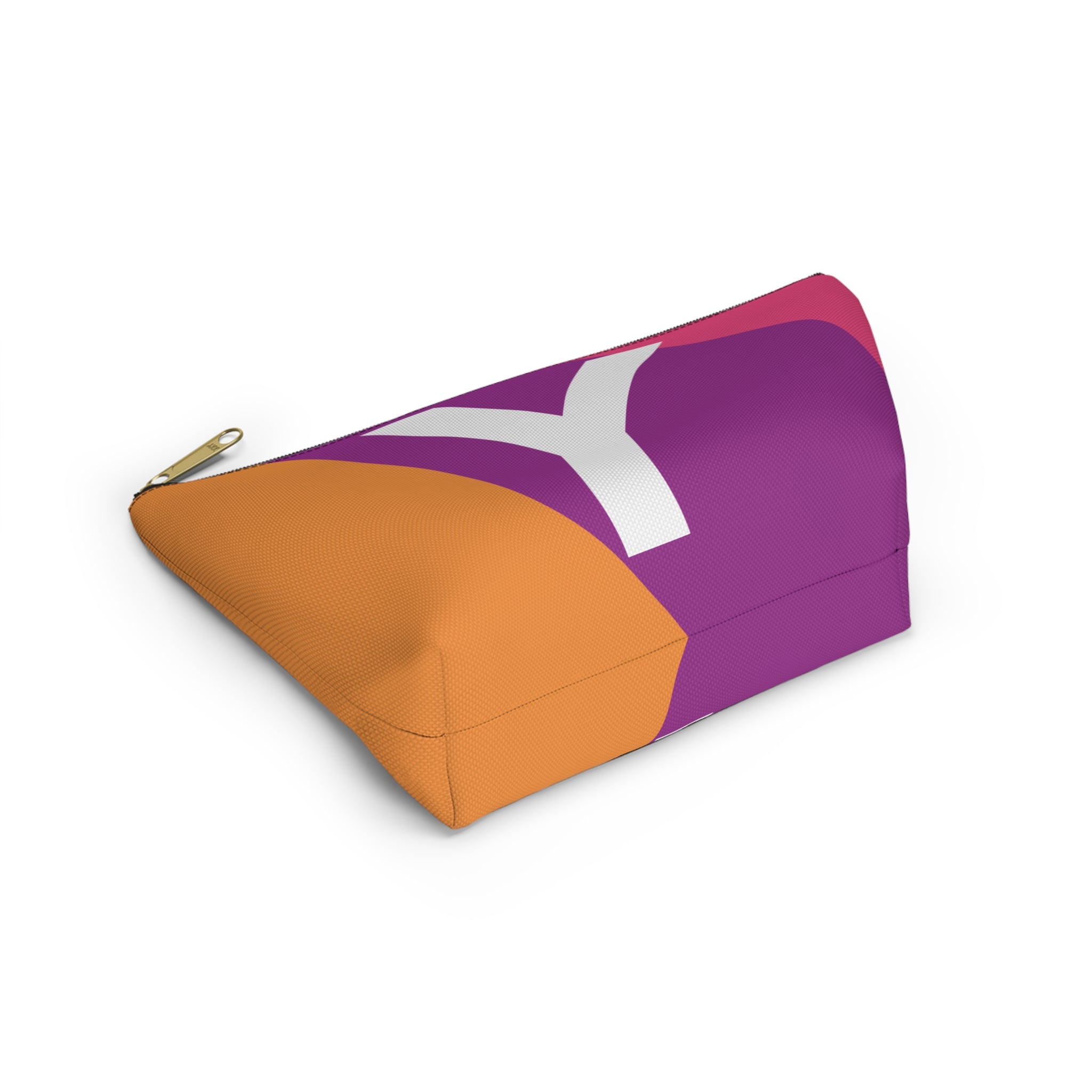 Colorblock Accessory Pouch — Monogram Y T-Bottom Cosmetic Bag