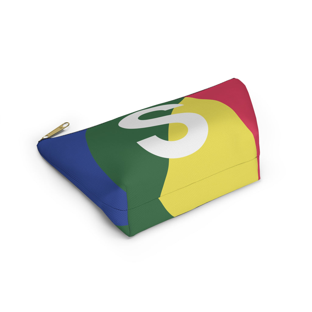Colorblock Accessory Pouch — Monogram S T-Bottom Cosmetic Bag