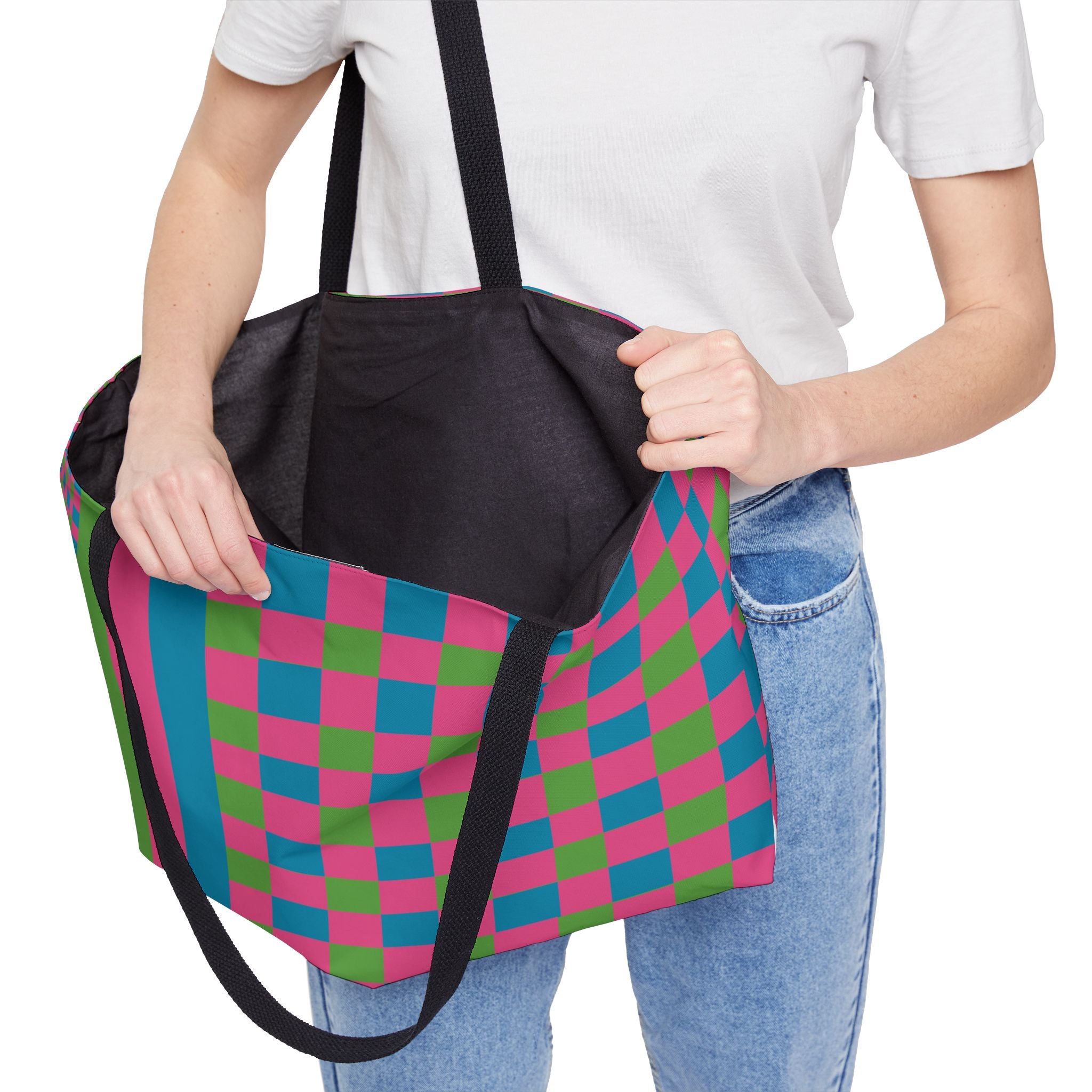 Colorblock Tote Bag