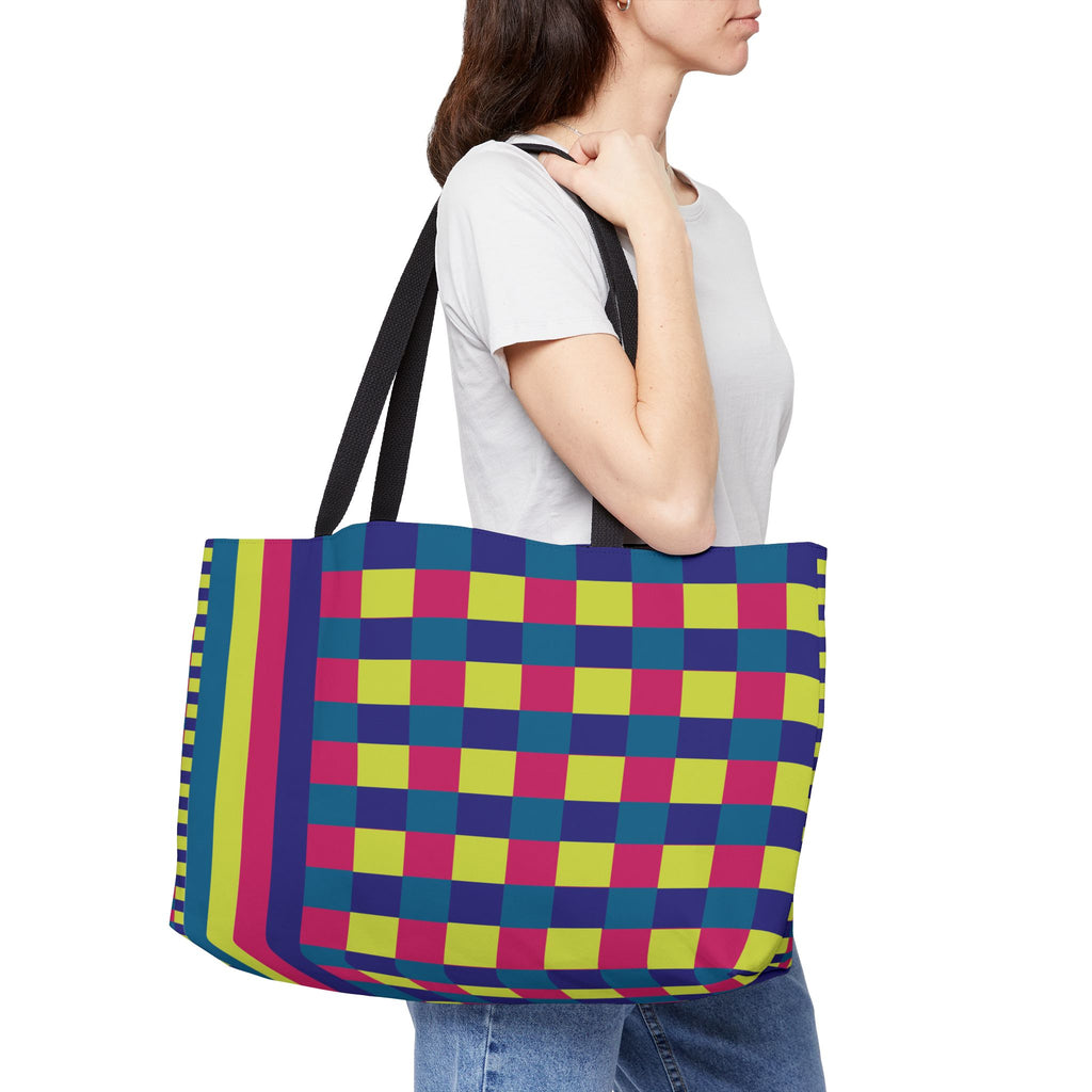 Colorblock Tote Bag