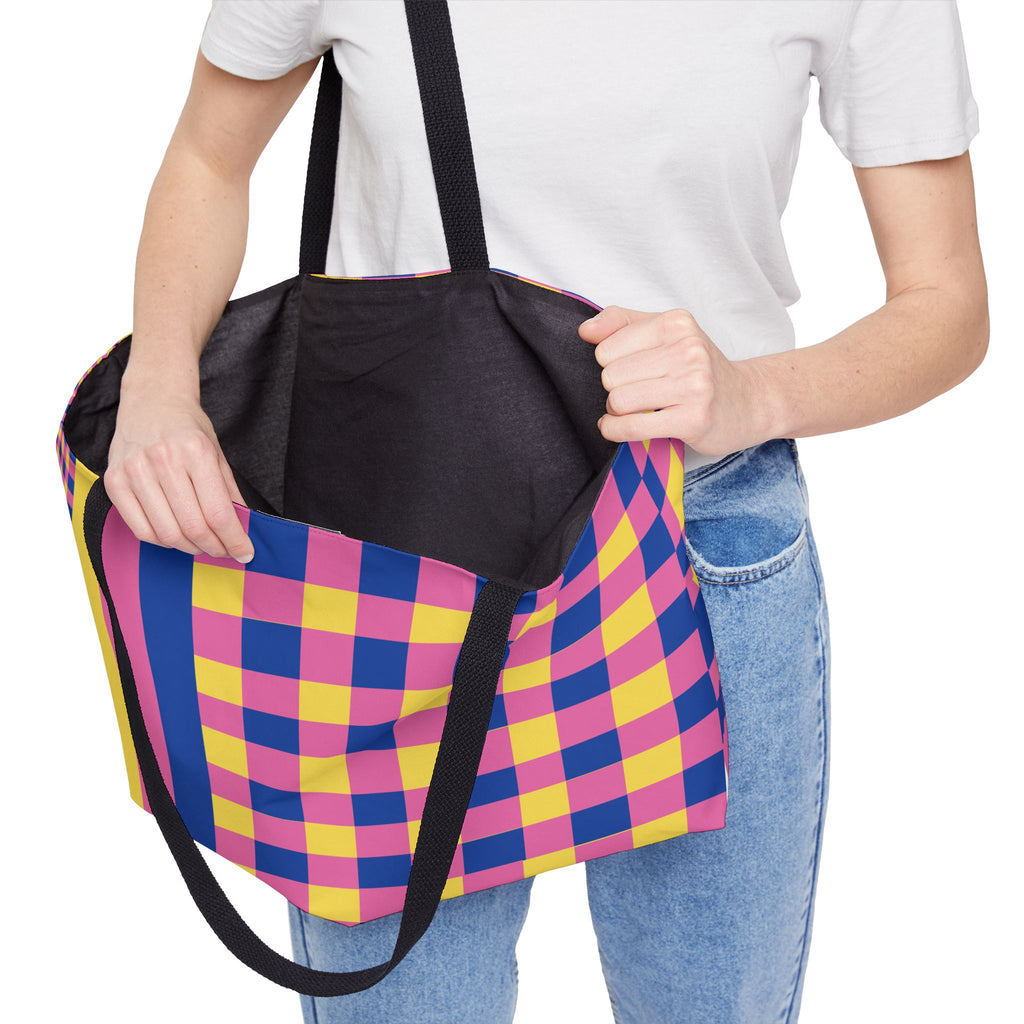 Colorblock Tote Bag