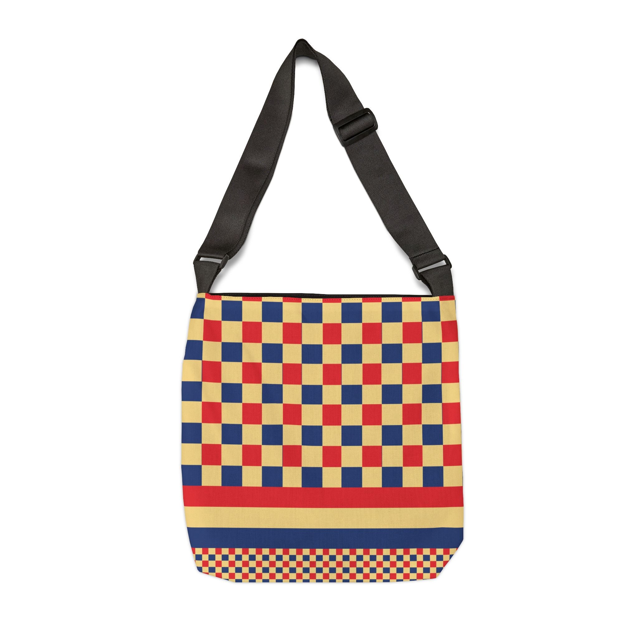 Colorblock Geometric Tote Bag