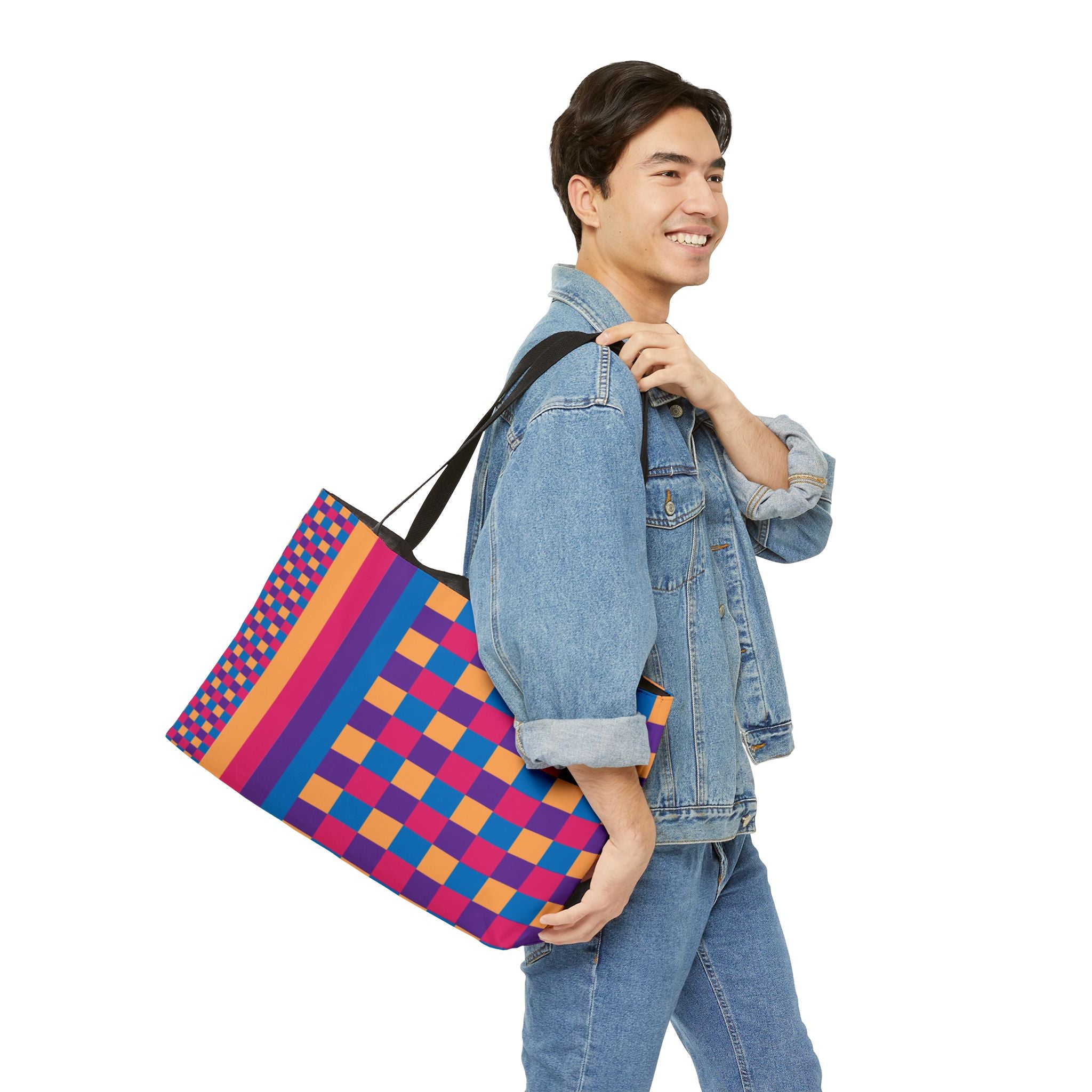 Colorblock Tote Bag