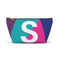 Colorblock Accessory Pouch — Monogram S T-Bottom Cosmetic Bag