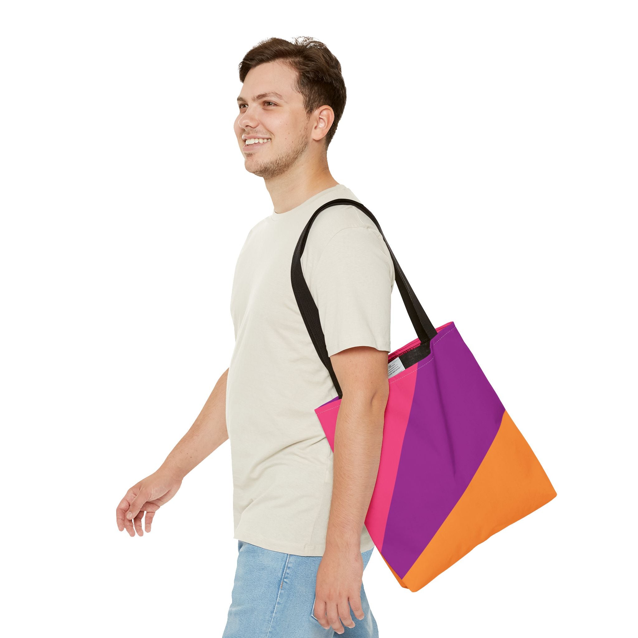 Colorblock Tote Bag