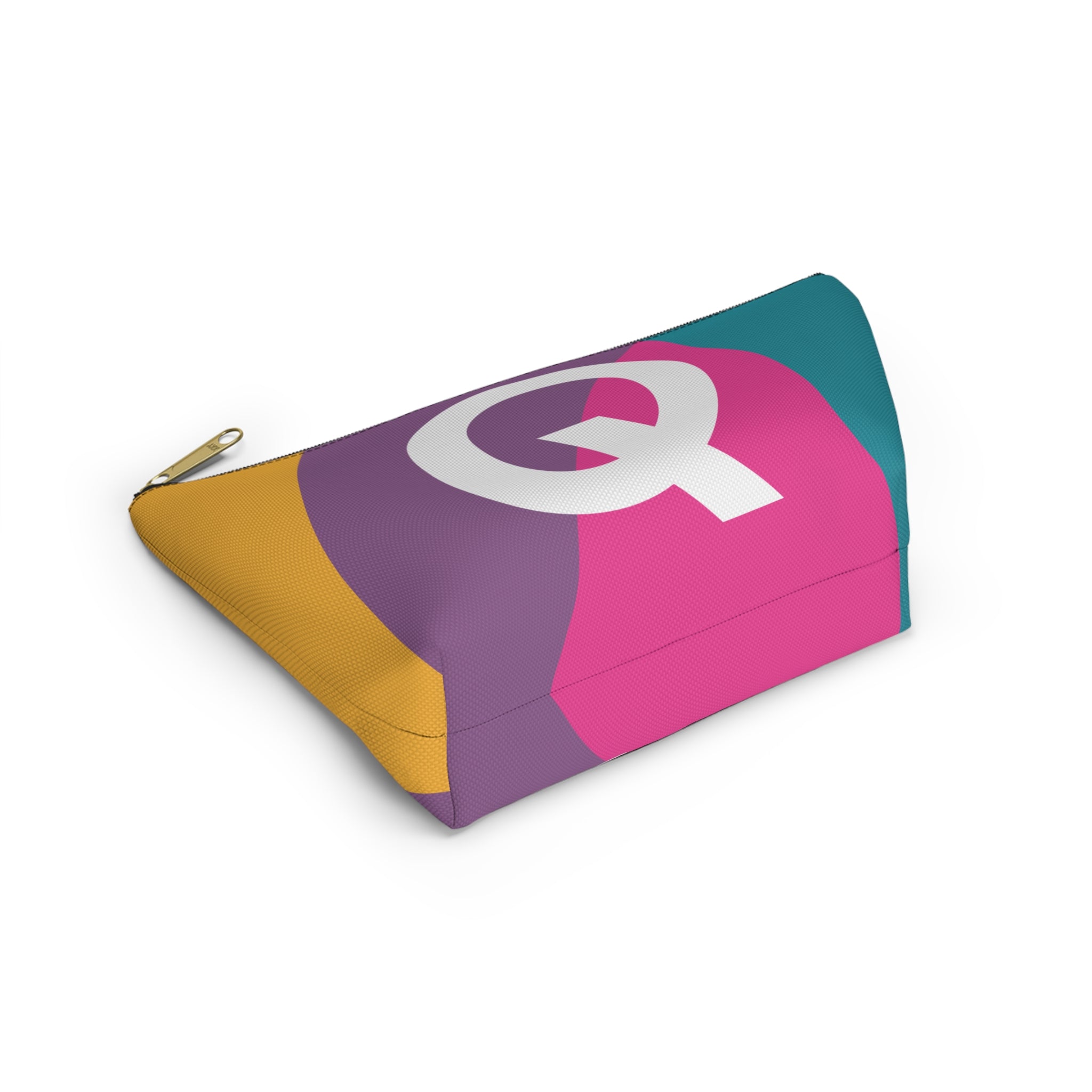 Colorblock Accessory Pouch — Monogram Q T-Bottom Cosmetic Bag