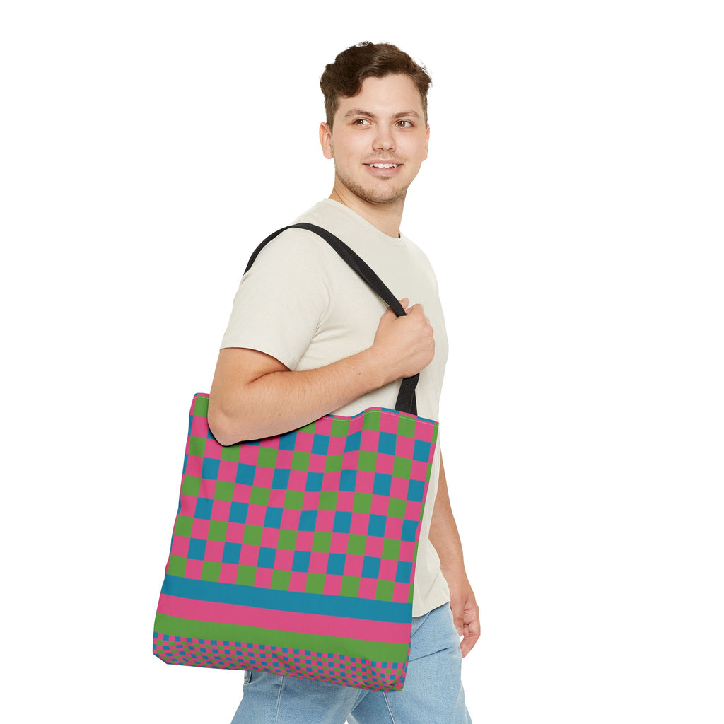 Colorblock Tote Bag