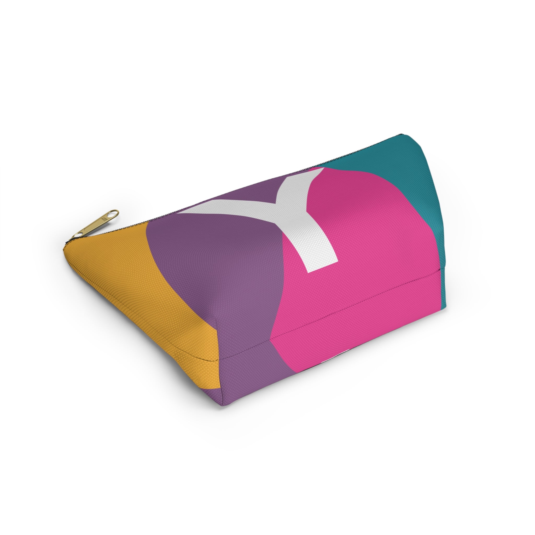 Colorblock Accessory Pouch — Monogram Y T-Bottom Cosmetic Bag
