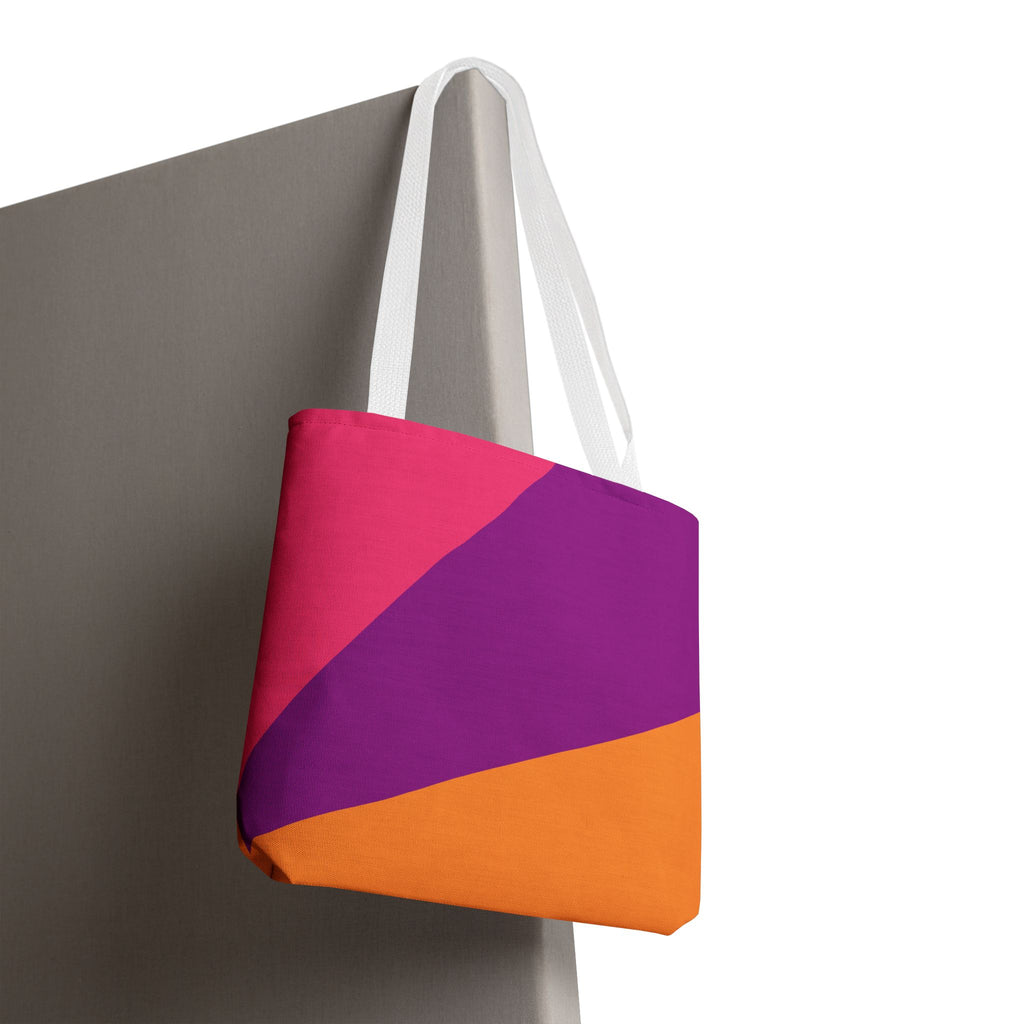 Colorblock Tote Bag
