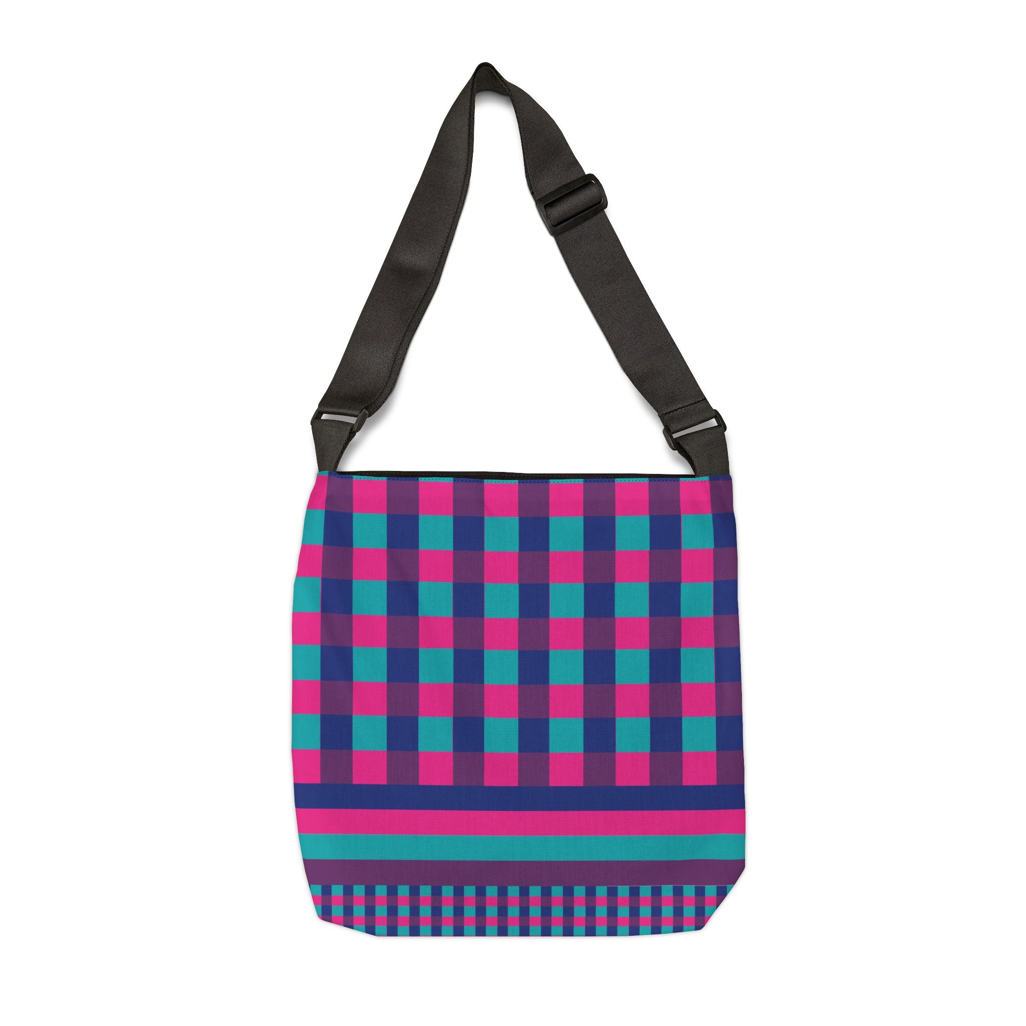Colorblock Geometric Tote Bag