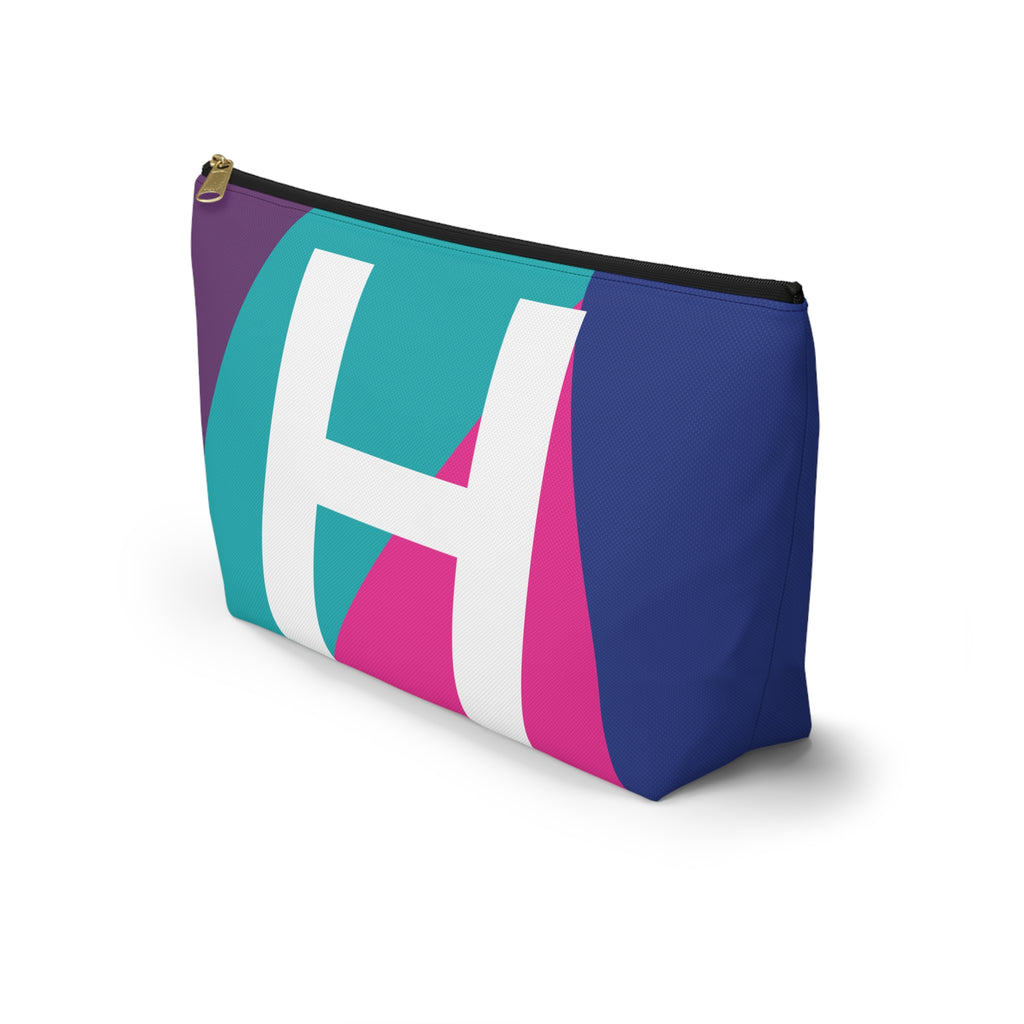 Colorblock Accessory Pouch — Monogram H T-Bottom Cosmetic Bag