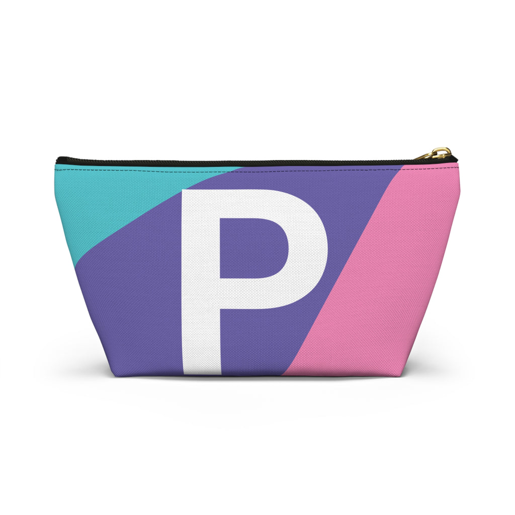 Colorblock Accessory Pouch — Monogram P T-Bottom Cosmetic Bag