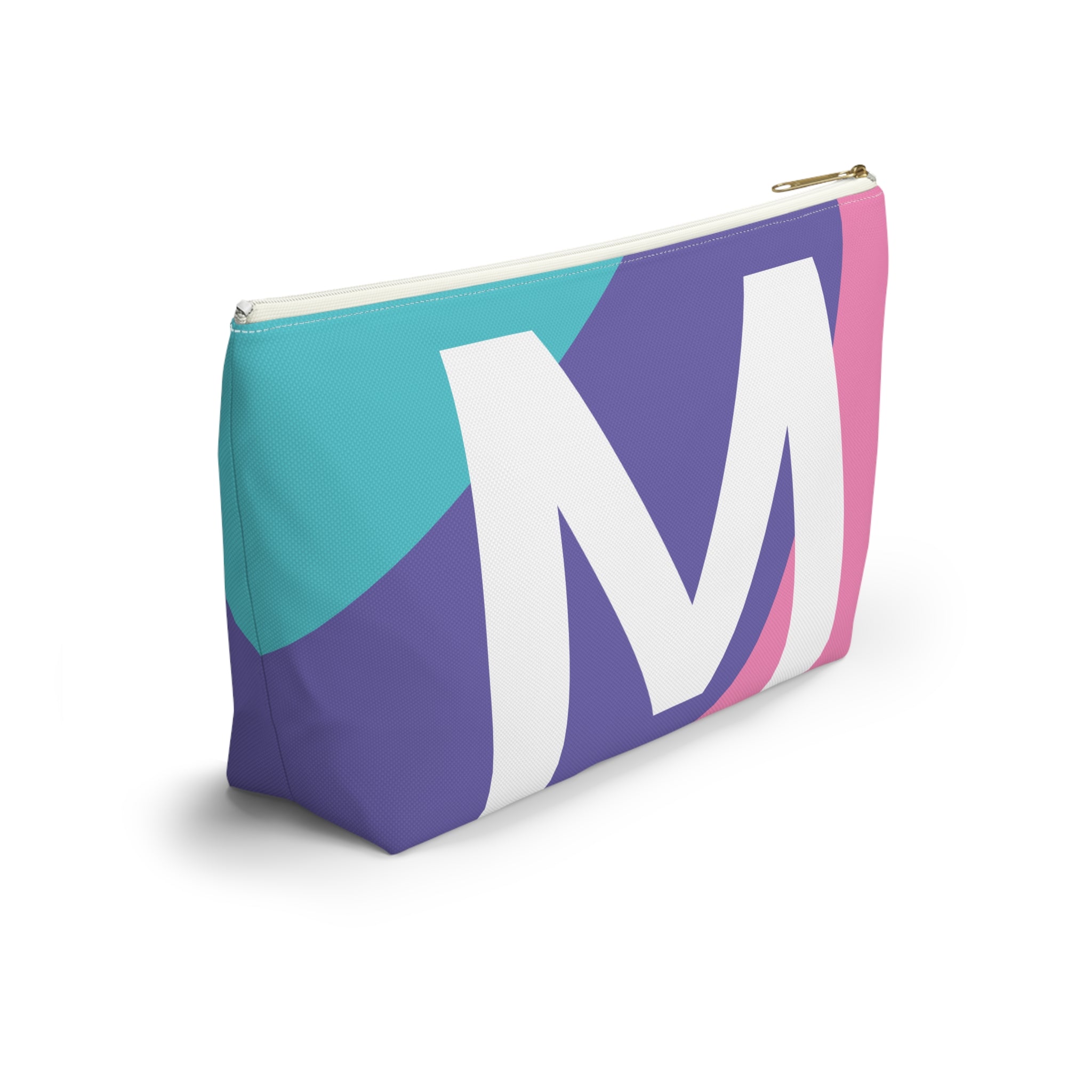 Colorblock Accessory Pouch — Monogram M T-Bottom Cosmetic Bag